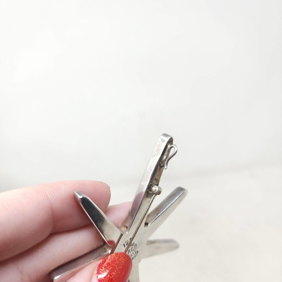 Reveriano Castillo Brooch 925 Sterling Silver Amethyst Sputnik Atomic Pendant - Picture 4 of 7